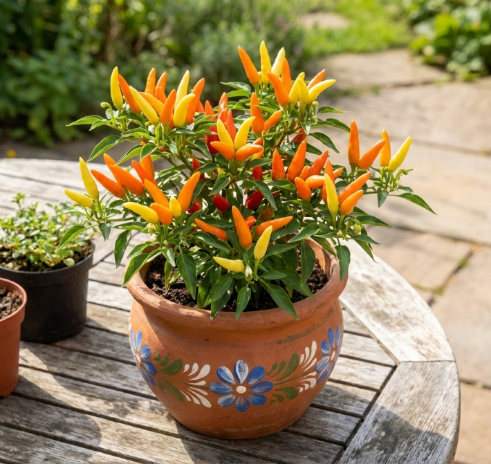 ‘Basket of Fire’ Peppers (Capsicum annuum ‘Basket of Fire’) - QT
