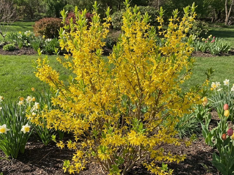Lynwood Gold Forsythia (Forsythia x 'Lynwood Gold') - 3 gallon 24"