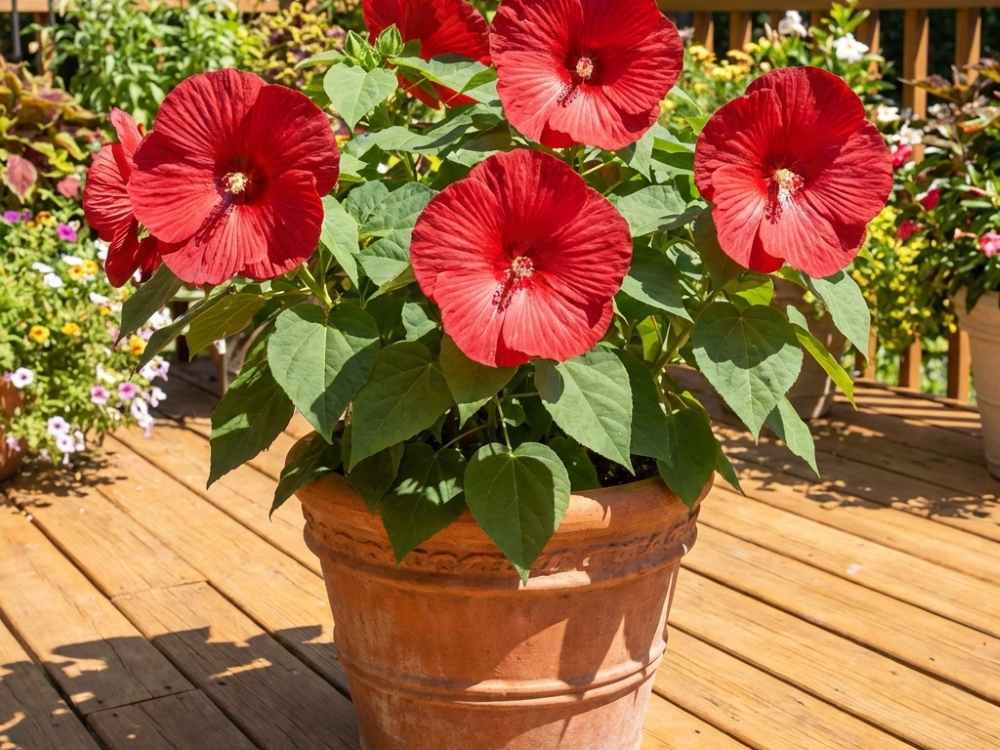 Luna™ Red Hibiscus (Hibiscus moscheutos 'Luna Red') - QT