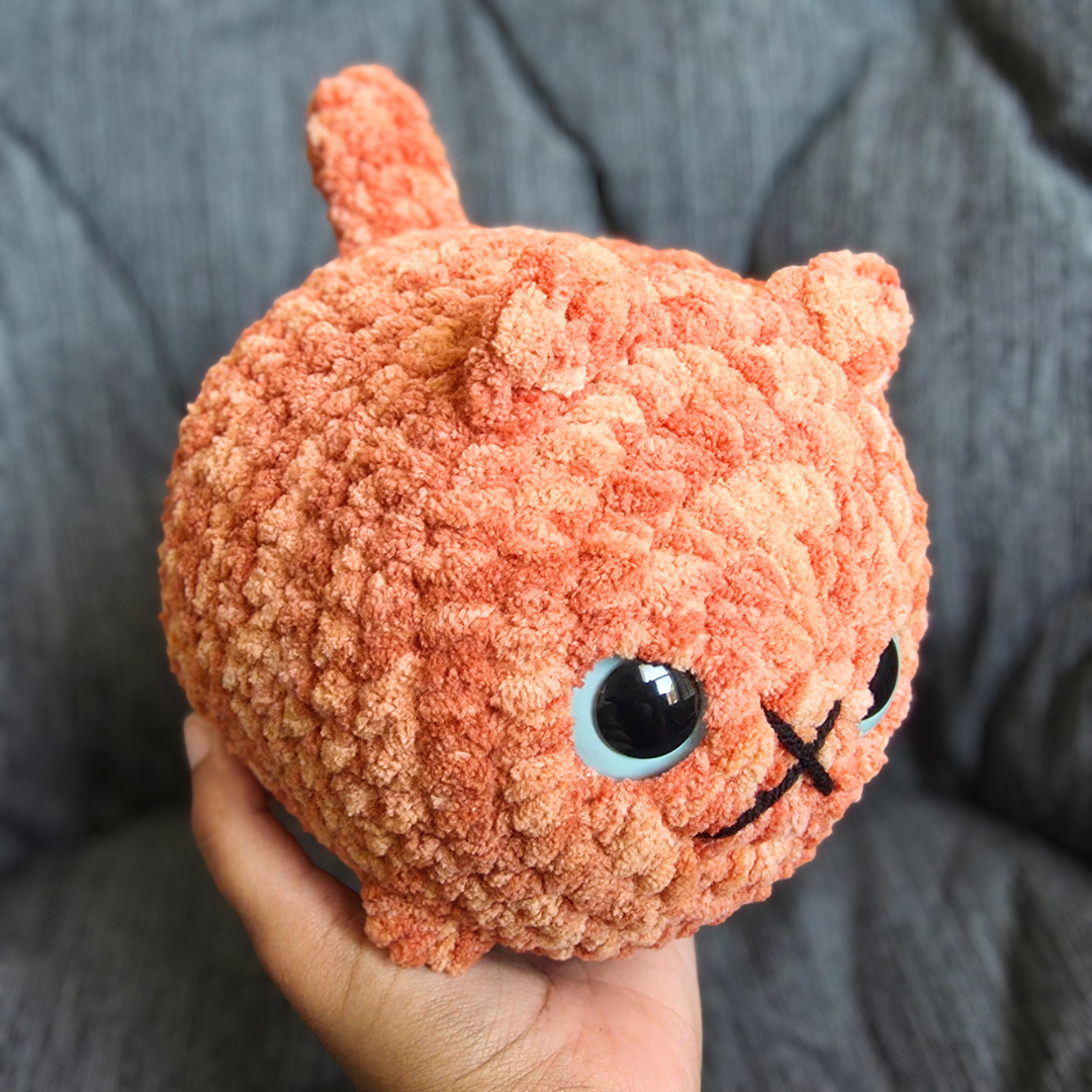 Crochet Chubby Cat Plushies: Siamese