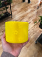 3D printed pot - yellow with flowers