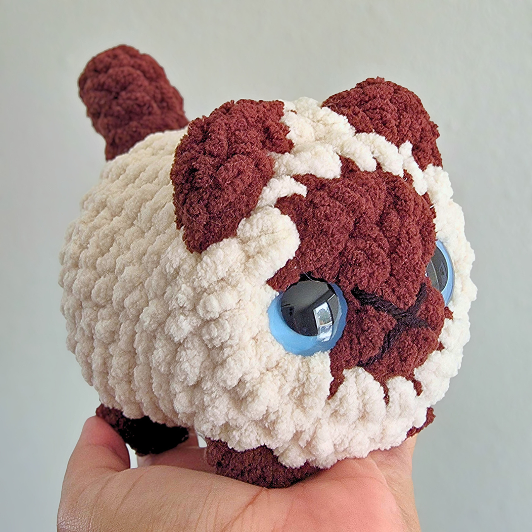 Crochet Chubby Kitten Plushies : Orange