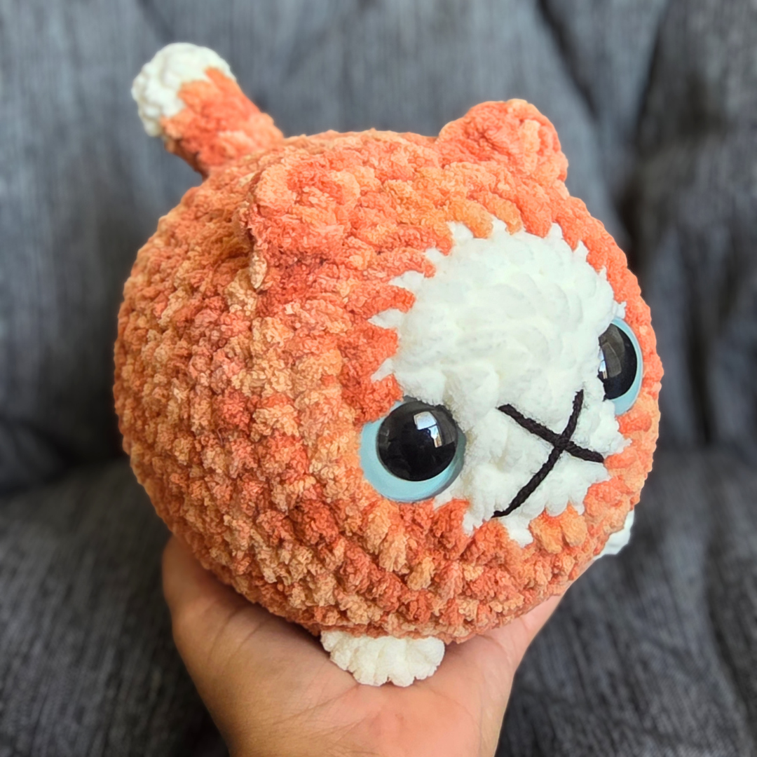 Crochet Chubby Cat Plushies: Siamese