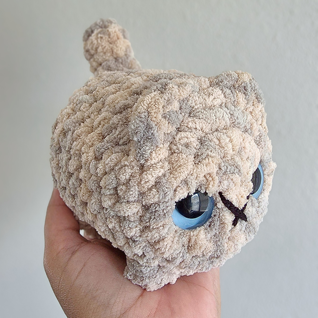 Crochet Chubby Kitten Plushies : Orange