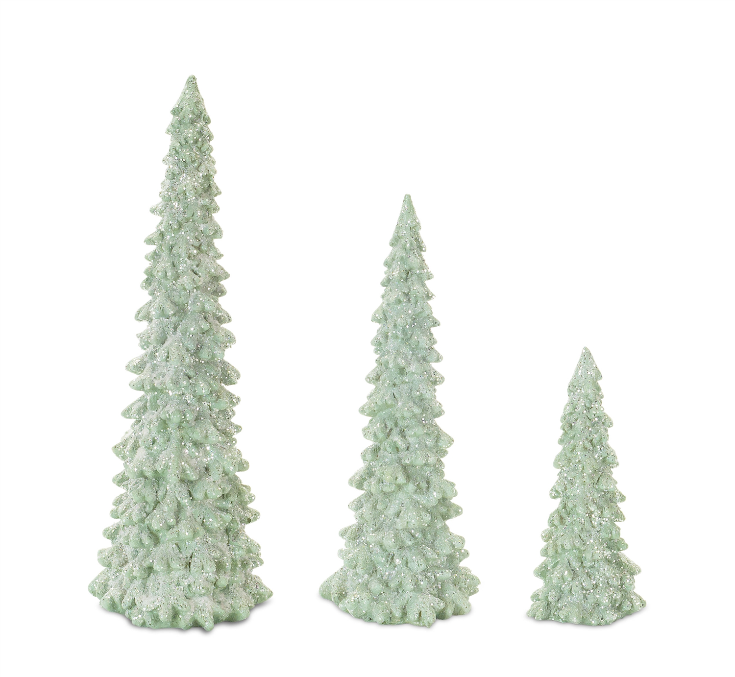 Glittered Holiday Tree (Set of 6)