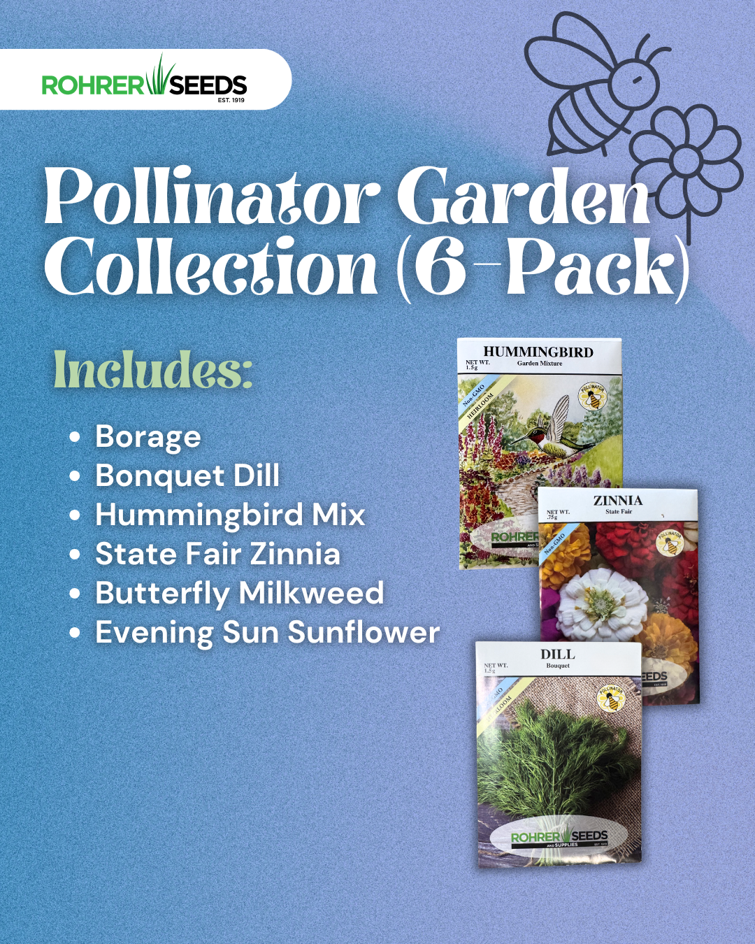 Pollinator Garden Collection (6 Pkt)