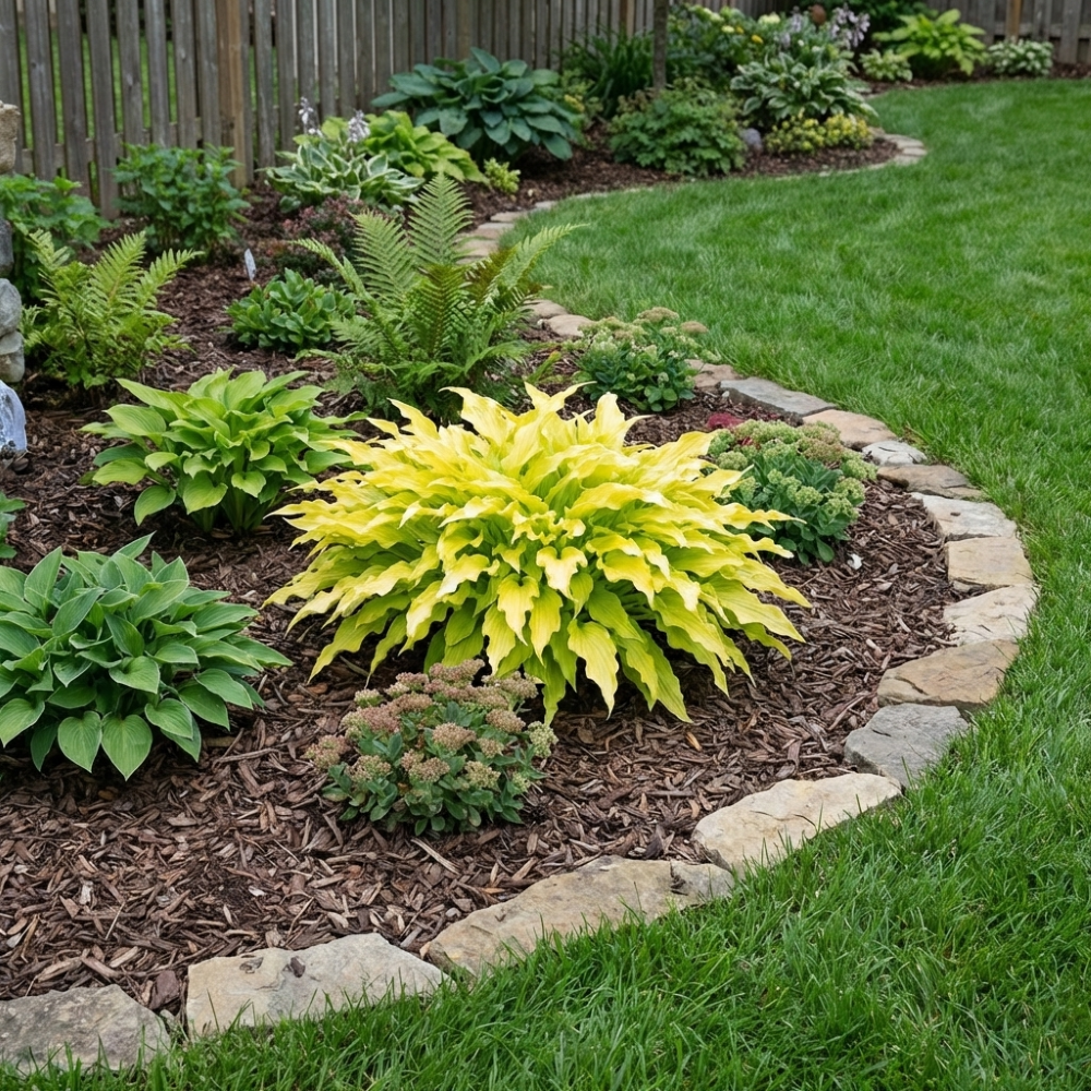 ‘Wiggles &amp; Squiggles’ Hosta (Hosta '‘Wiggles &amp; Squiggles') - 1 gallon